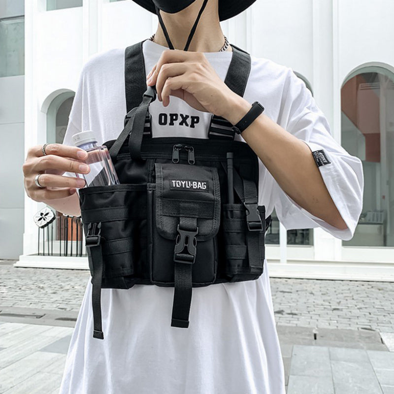 YH6025 Outdoor Tactical Vest Dual Shoulder Bag Oxford Cloth Chest Bag YH6025 Outdoor Tactical Vest Dual Shoulder Bag Oxford Cloth Chest Bag